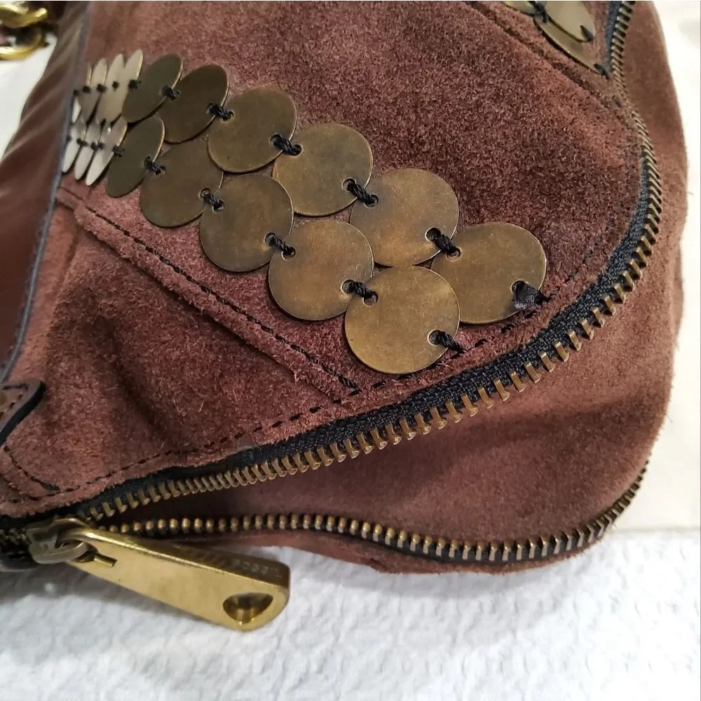 Fossil Fifty Four Whitney Suede Hobo Bag